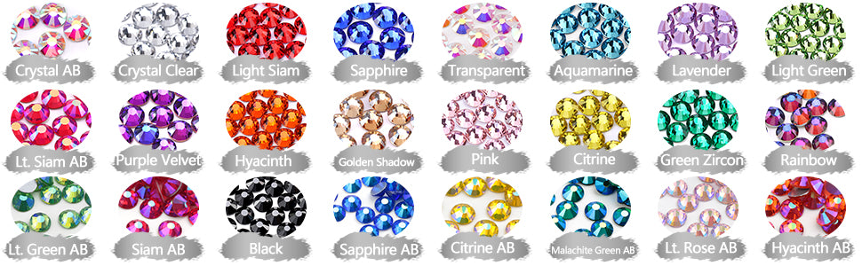 Novani Rhinestones 1440pcs SS20 Glass Rhinestones Crystal Flatback Gemstones  for Crafts Nails Makeup Bags and Shoes